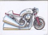 Bnk div Motocicleta Harley-Egli - afis / poster / print - KoolArt 1458