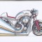 bnk div Motocicleta Harley-Egli - afis / poster / print - KoolArt 1458