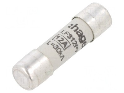 Siguranță gPV &amp;Icirc;nt&amp;acirc;rziere 12A 1kVDC 10x38mm foto
