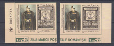 2004 LP 1650 LP 1651 ZIUA MARCII POSTALE ROMANESTI DANTELAT+NEDANTELAT MNH foto