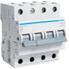 Siguranta automata 10A 4P Curba C 6ka Hager MC410A
