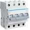 Siguranta automata 10A 4P Curba C 6ka Hager MC410A