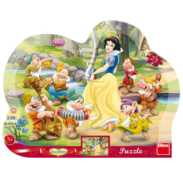 Puzzle cu rama - Alba ca Zapada (25 piese) PlayLearn Toys