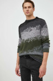 Cumpara ieftin Sisley pulover din amestec de lana barbati, culoarea negru,
