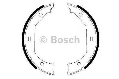 Set saboti frana, frana de mana BMW Seria 3 (F30, F35, F80) (2011 - 2016) BOSCH 0 986 487 607 foto