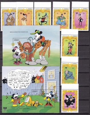 Dominica 1994 Disney Mickey MI 1908-1915 + 2 bl.276,277 MNH foto