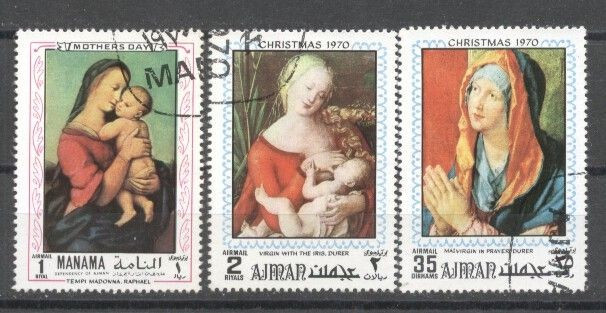 Ajman Manama 1970 Paintings, used E.057