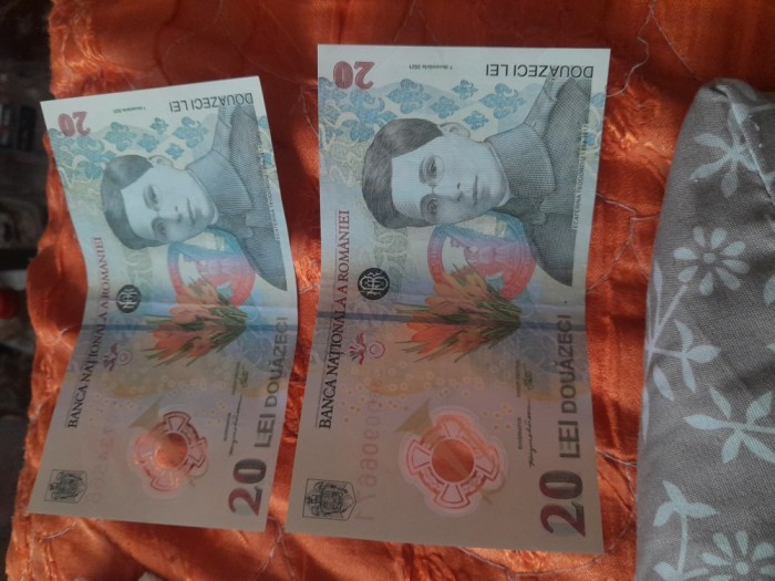 2 bancnote 20Ron
