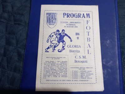 Program Gloria Bistrita - CSM Botosani foto
