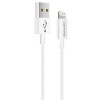 Cablu Date Incarcare USB la Lightning Usams SJ283, 2A, 1m, Alb