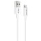 Cablu Date si Incarcare USB la Lightning Usams SJ283, 2A, 1 m, Alb