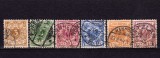 ✅ (S42) Germania Reich 1889 &quot;Cifra/Vulturul Imperial &quot; serie completa Michel 45/50, stampilate