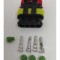 Set conector cablu Superseal 1.5 mama mufa 4 pin 4 pini inclusi + 4 garnituri incluse IP67 TE Connectivity 282088-1-SET-F