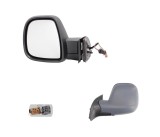Oglinda exterioara Peugeot Partner, 06.2012-; Citroen Berlingo (7), 06.2012-, Stanga, reglare electrica; grunduit; incalzita; geam convex; cromat; 5