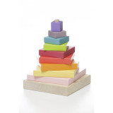 Jucarie din lemn - Cubika - Piramida Culorilor | Cubika