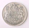CANADA 50 CENTS CENTI 1942 ARGINT VF++ ( CITITI DESCRIEREA ), America de Nord