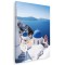 Tablou peisaj Santorini Grecia albastru 1982 Tablou canvas pe panza CU RAMA 30x40 cm