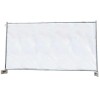 Panza gard constructii, plasa protectie gard, 160g/m&sup2;, 1,76m x 3,41m, alba, protectie gard constructii