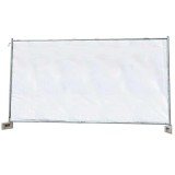 Panza gard constructii, plasa protectie gard, 160g/m&sup2;, 1,76m x 3,41m, alba, protectie gard constructii
