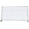 Panza gard constructii, plasa protectie gard, 160g/m&sup2;, 1,76m x 3,41m, alba, protectie gard constructii