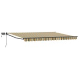 vidaXL Marchiză retractabilă manuală cu led-uri 5 x 3 m 3419510