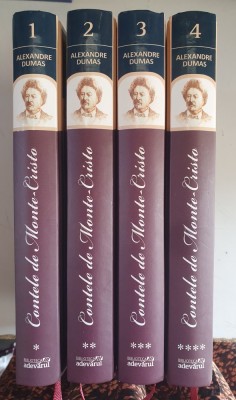 CONTELE DE MONTE CRISTO - ALEXANDRE DUMAS - 4 VOLUME - EDITIE CARTONATA foto