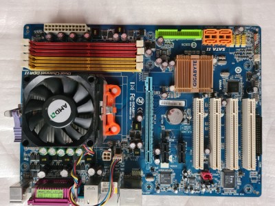 Kit Retro Gigabyte M56-S3 + Athlon 64 X2 4800+ 8gb ddr2 socket AM2+/Am3 foto