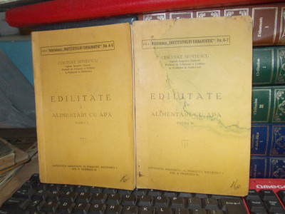 CINCINAT SFINTESCU - EDILITATE : ALIMENTARI CU APA (PARTEA I + PARTEA II) ,1932 foto
