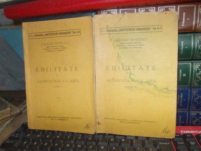 CINCINAT SFINTESCU - EDILITATE : ALIMENTARI CU APA (PARTEA I + PARTEA II) ,1932 foto
