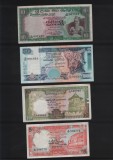 Set Sri Lanka Ceylon 8 bancnote cateva rare, Asia