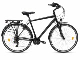 Bicicleta trekking Prophete 52775, 28 inch, marimea L, negru