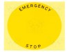 Inel Avertizare Plat IDEC 22mm 60mm EMERGENCY STOP HWAV5F-27
