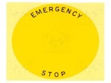 Inel Avertizare Plat IDEC 22mm 60mm EMERGENCY STOP HWAV5F-27