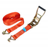Chinga transport cu clichet AMiO 5000kg, latime 50mm, lungime 12m, doua piese, mecanism mecanic standard, pentru transport marfa si echipamente de