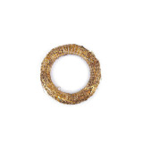 Coronita din paie decorabila Crisalida, rotunda, diametru 25 cm, Ivory