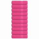 VidaXL Prosoape de m&acirc;nă 10 buc roz 50x100 cm 360 g/m&sup2; 100% bumbac