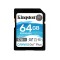 Kingston - Memory Card Canvas Go Plus (SDG3/64GB) - SDXC, 64GB, Class 10 / UHS-1 U3 - Black