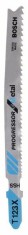Bosch Set 5 panze ferastrau vertical T 123 XF Progressor for Metal, 100mm ProAdvanced PowerfulTools