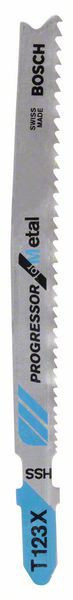 Bosch Set 5 panze ferastrau vertical T 123 XF Progressor for Metal, 100mm ProAdvanced PowerfulTools