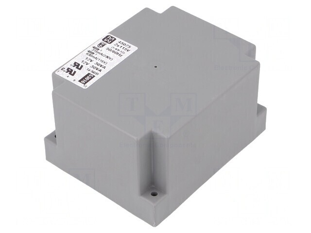 Transformator &icirc;ncapsulat 60VA 12V 2,5A