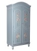 Dulap nostalgic bleu pictat cu trandafiri FRF058, Comode si bufete