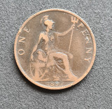Marea Britanie One penny 1897, Europa