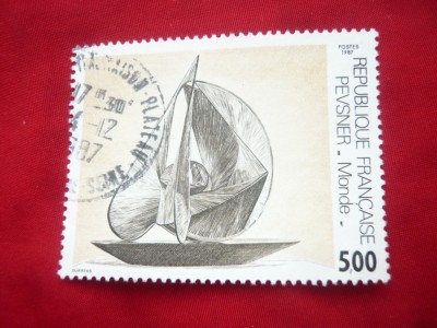 Serie 1 valoare Franta 1987 Pictura - Studiu - ,stampilat foto
