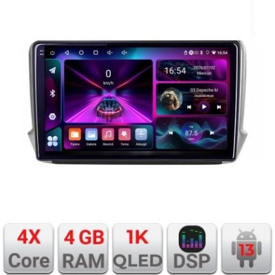 Navigatie Peugeot 208/2008 A-PSA 4+64 InCell Display 1K Android Waze USB Navigatie Internet Youtube Radio CarStore Technology foto