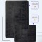 Set 2 Covorase Baie Model Ethnic 2513, Marimi 60 x 100 50 x 60 cm, Negru, Antiderapant, Antialergic, Polipropilena