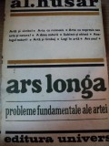 ARS LONGA-PROBLEMELE FUNDAMENTALE ALE ISTORIEI-AL.HUSAR