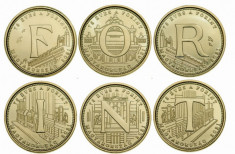 UNGARIA SET COMPLET 5 FORINT 2021 ANIVERSAREA DE 75 ANI NECIRCULATE UNC foto