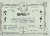 Diploma Asociatia Sportiva Gemina Alba-Iulia, karate, 1991
