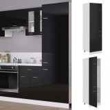 Cumpara ieftin Dulap de frigider &ldquo;Lyon&rdquo;, negru, 60x57x207 cm, lemn prelucrat