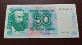 Norvegia - 50 Kroner 1990